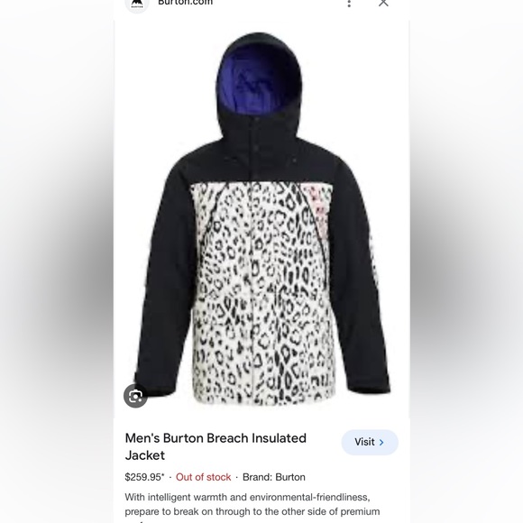 Burton Snowboard Jacket - Picture 2 of 12